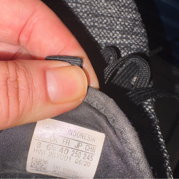 Adidas Cloud Foam Women’s Black and Gray Knit Sneakers - Picture 7 of 7